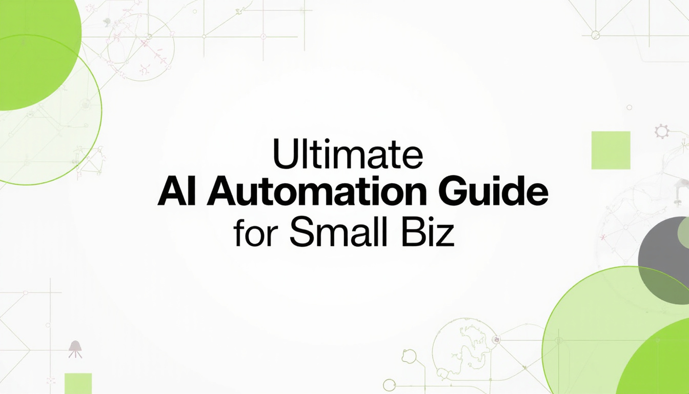 Unlock efficiency with AI automation for small business! Discover tools, step-by-step guidance, and real case studies to streamline operations today.